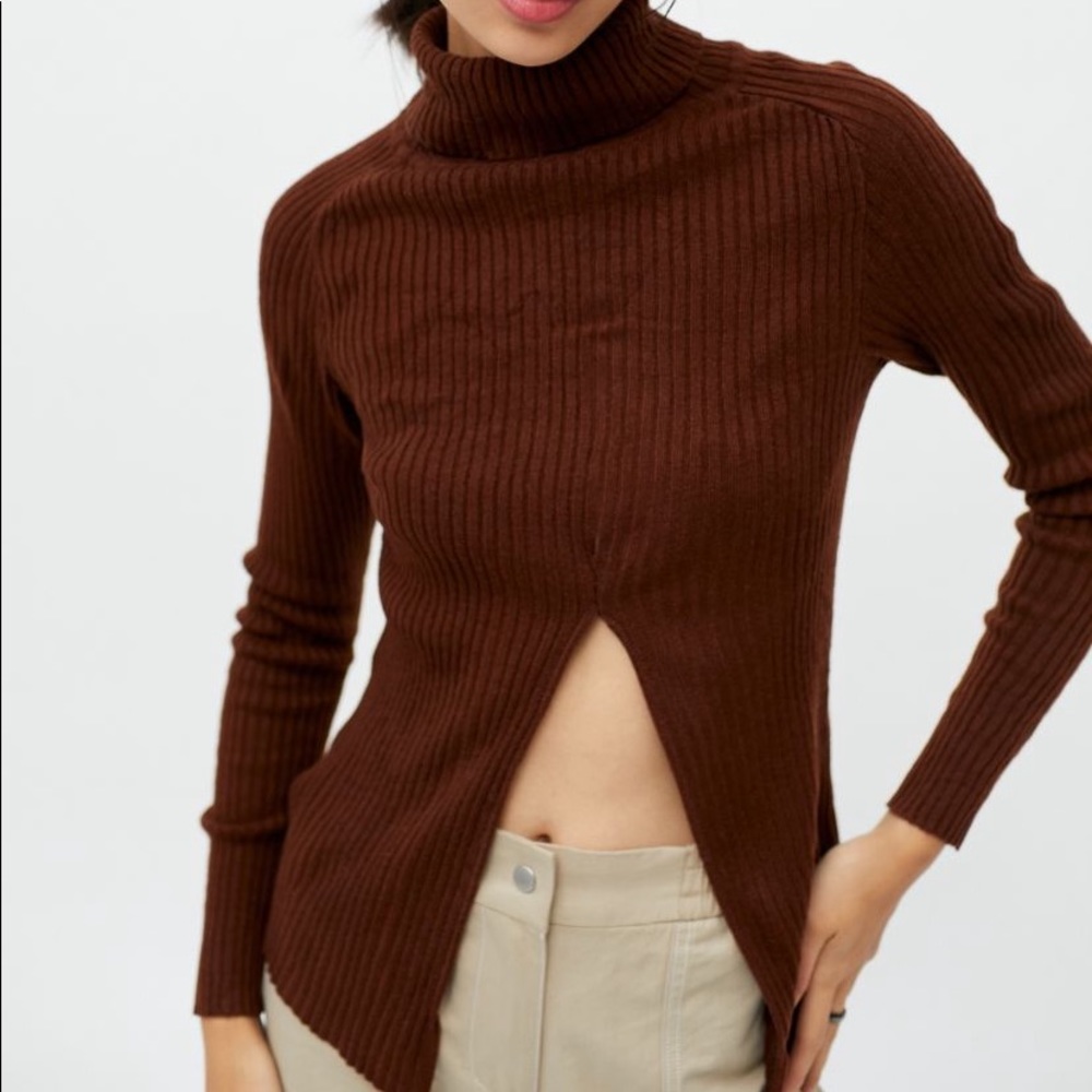UO recycled ribbed flyaway sweater